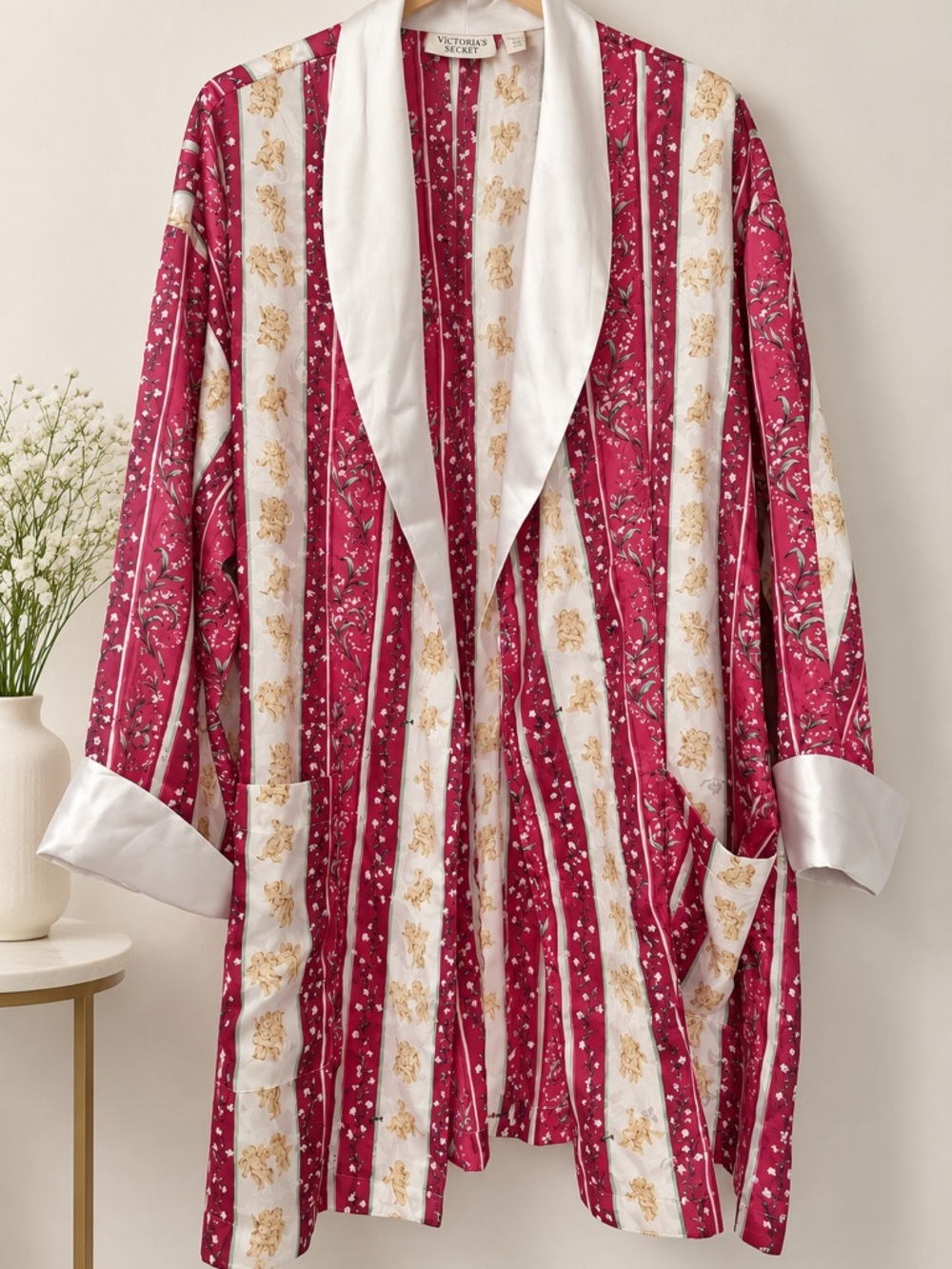 Vintage Gold Label Victoria’s Secret Women's Satin Robe-style Jacket M/L